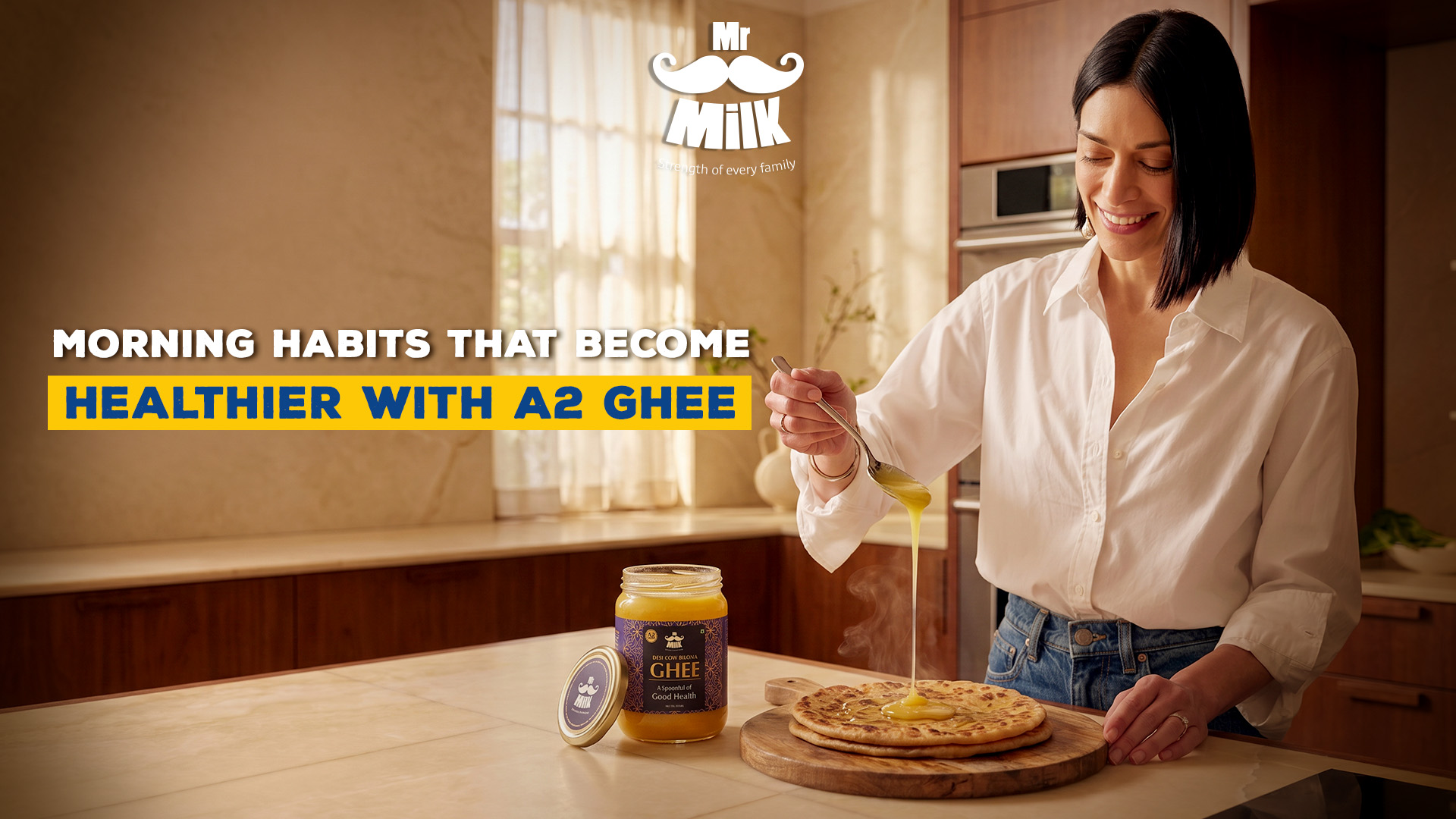 Morning Habits That Become Healthier with A2 Ghee