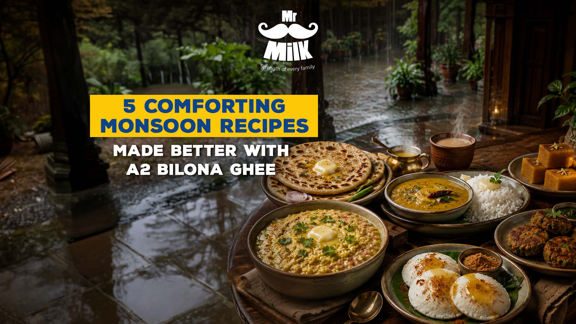 5 Comforting Monsoon Recipes Enhanced with A2 Bilona Ghee