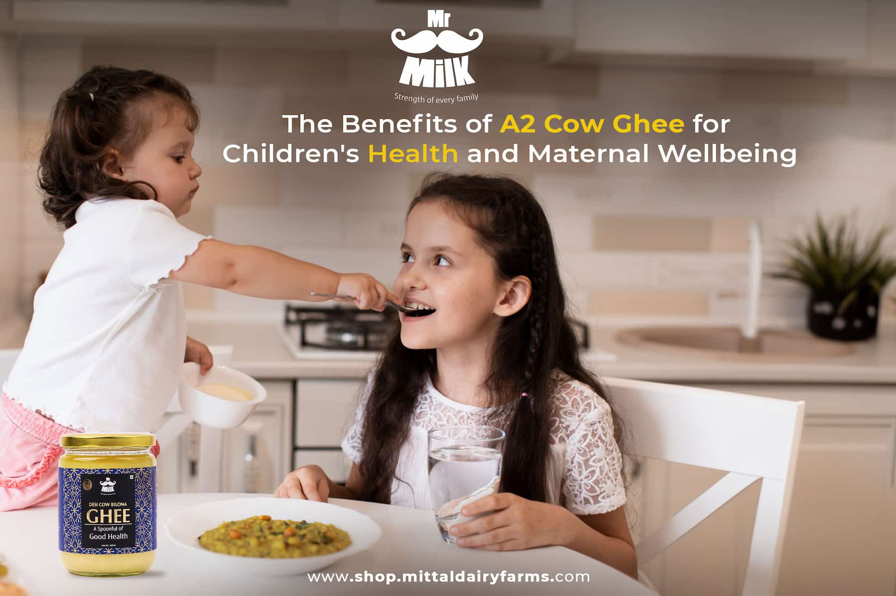 The Benefits of A2 Cow Ghee for Children's Health and Maternal Wellbeing