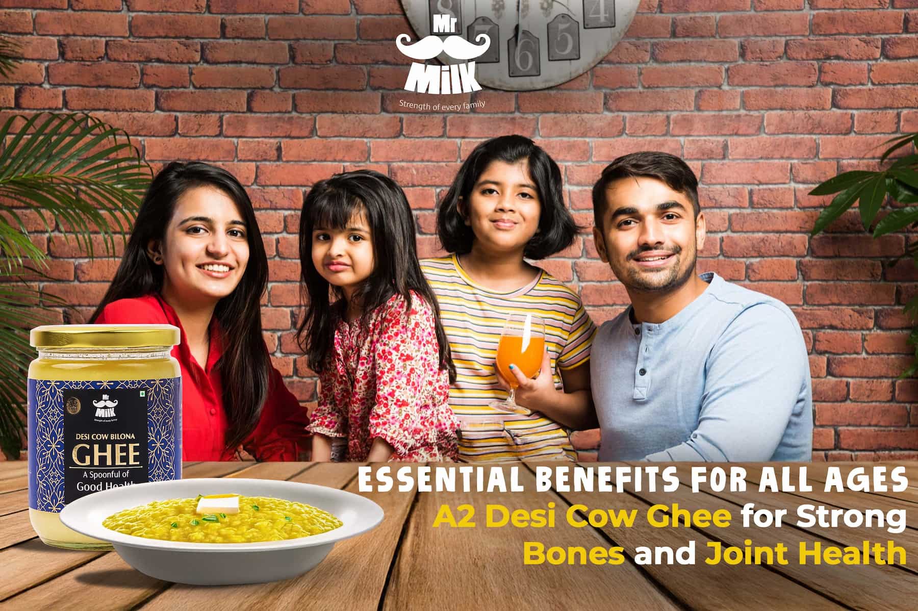 A2 Desi Cow Ghee for Strong Bones and Joint Health: Essential Benefits for All Ages