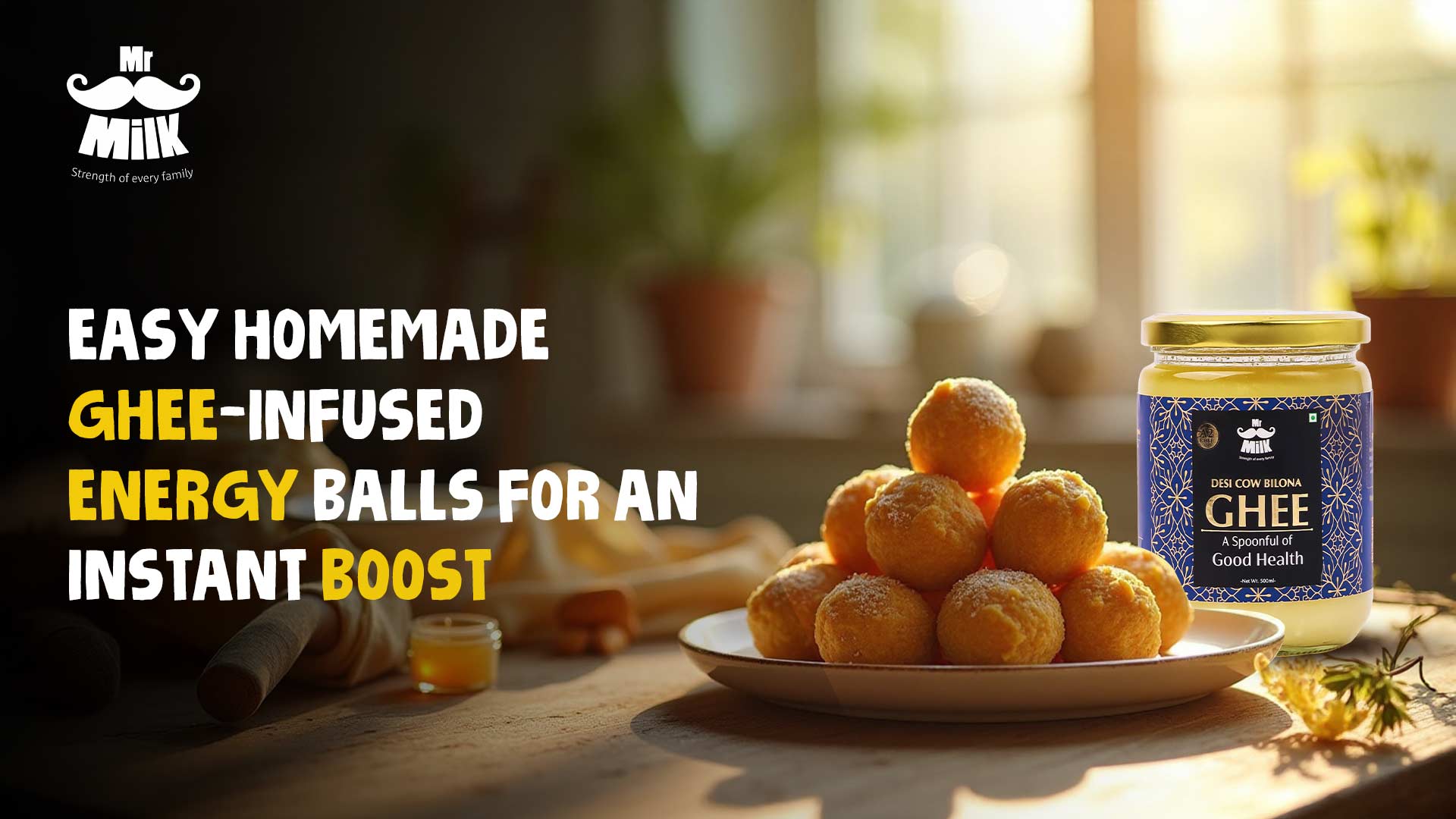 Easy Homemade Ghee-Infused Energy Balls for an Instant Boost