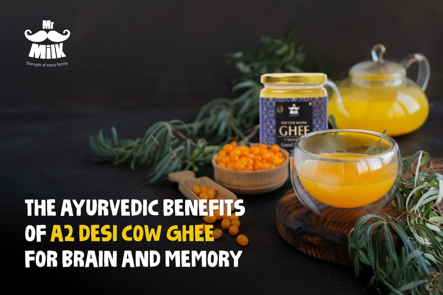 The Ayurvedic Benefits of A2 Desi Cow Ghee for Brain and Memory