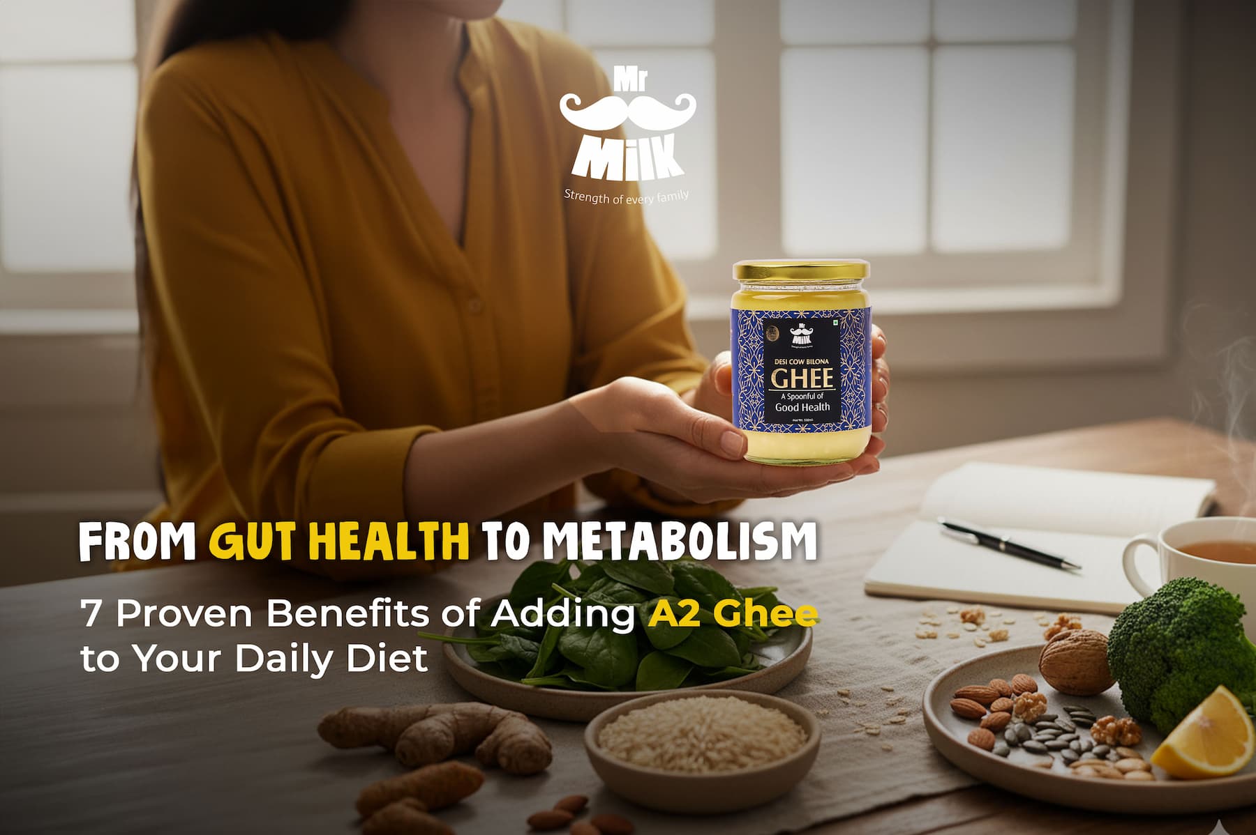 From Gut Health to Metabolism: 7 Proven Benefits of Adding A2 Ghee to Your Daily Diet