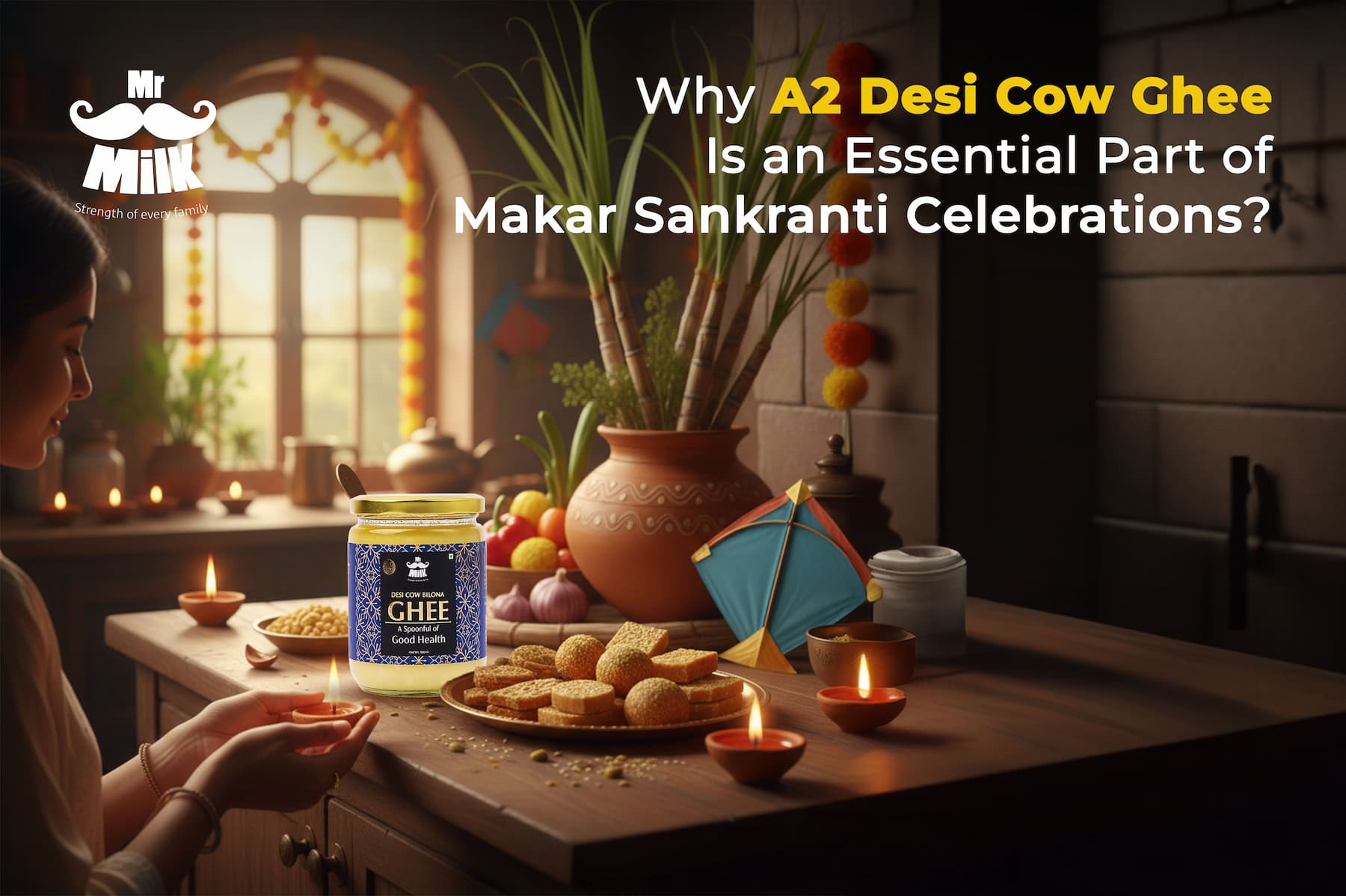 Why A2 Desi Cow Ghee Is an Essential Part of Makar Sankranti Celebrations?